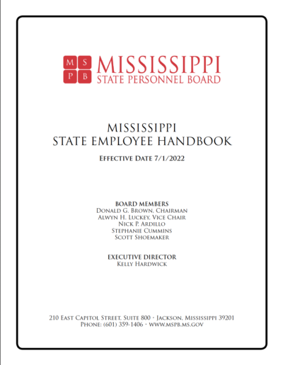 MSPB Handbook Revised 7.1.22